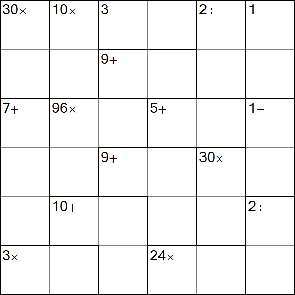 Calcudoku - Easy
