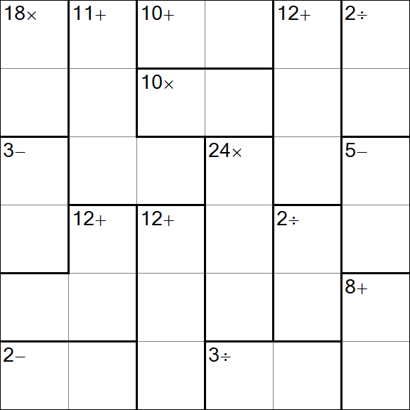 Calcudoku - Einfach