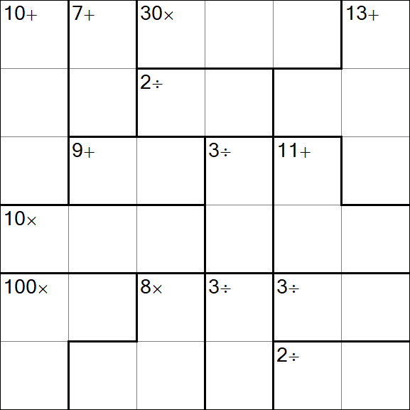 Calcudoku - Einfach