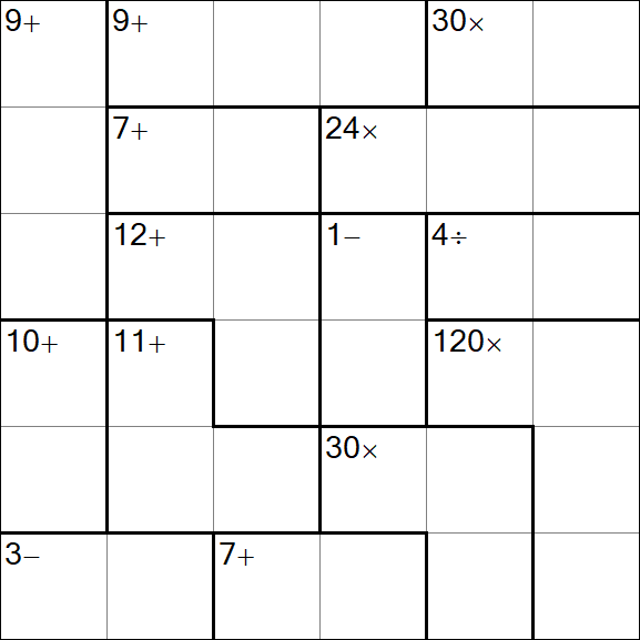 Calcudoku - Einfach