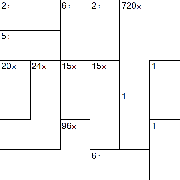 Calcudoku - Einfach