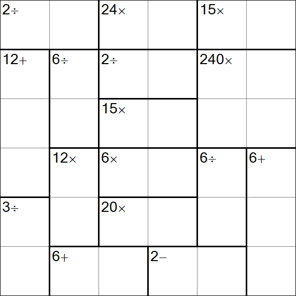 Calcudoku - Einfach