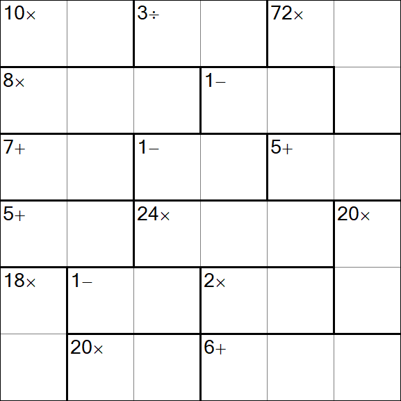 Calcudoku - Einfach