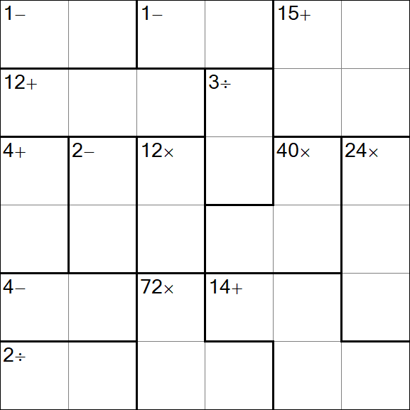 Calcudoku - Simple