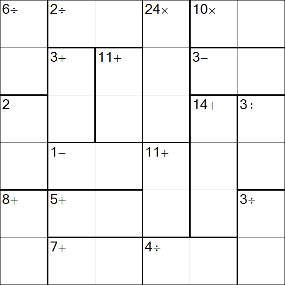Calcudoku - Easy