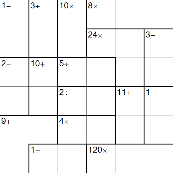 Calcudoku - Easy