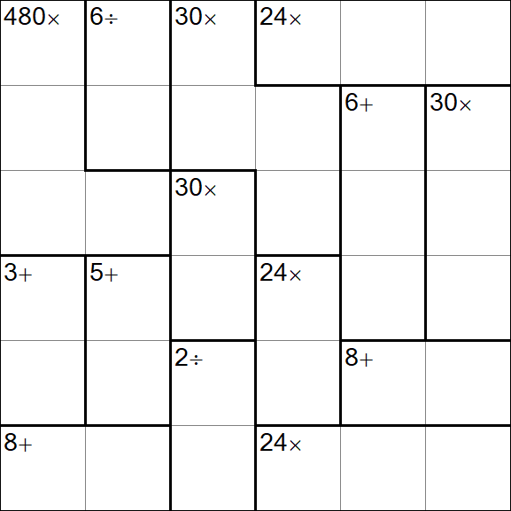 Calcudoku - Easy
