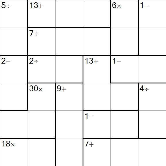 Calcudoku - Easy