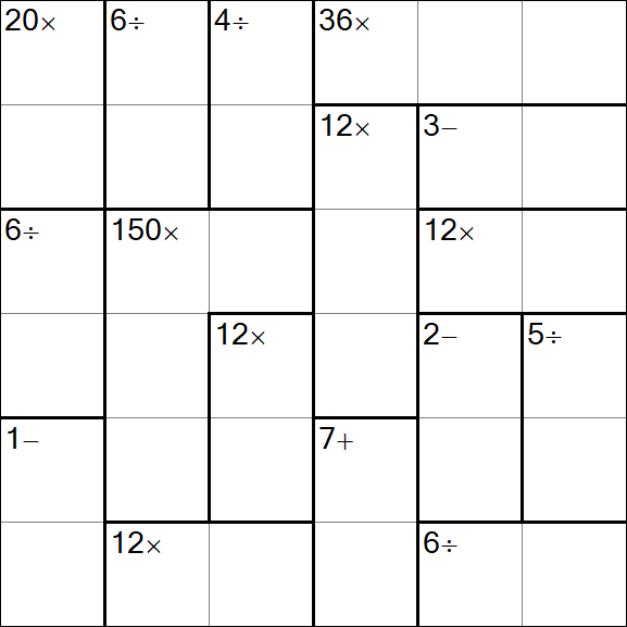 Calcudoku - Fácil