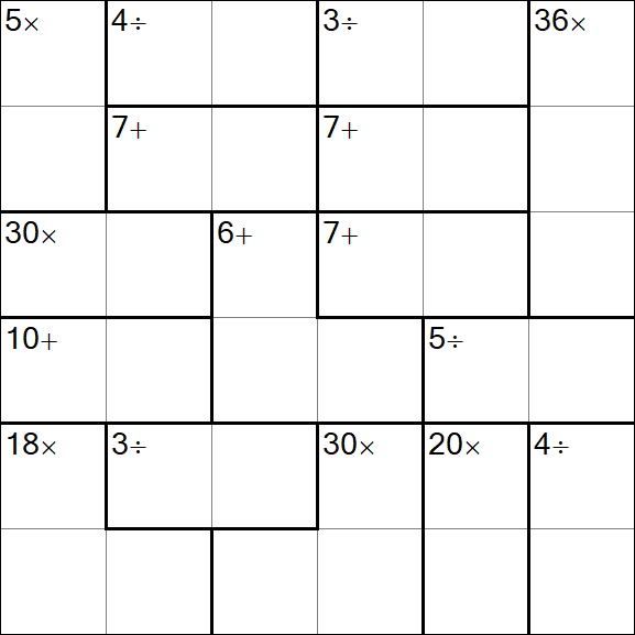 Calcudoku - Easy