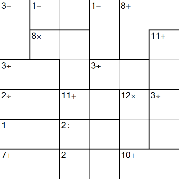 Calcudoku - Easy