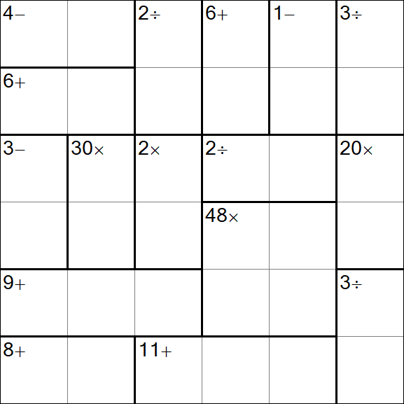 Calcudoku - Easy