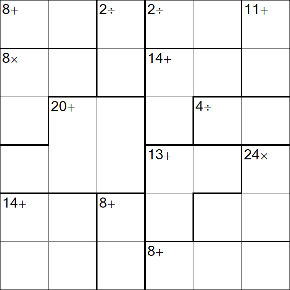 Calcudoku - Easy
