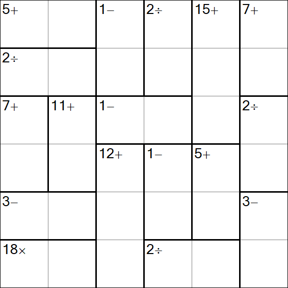 Calcudoku - Easy