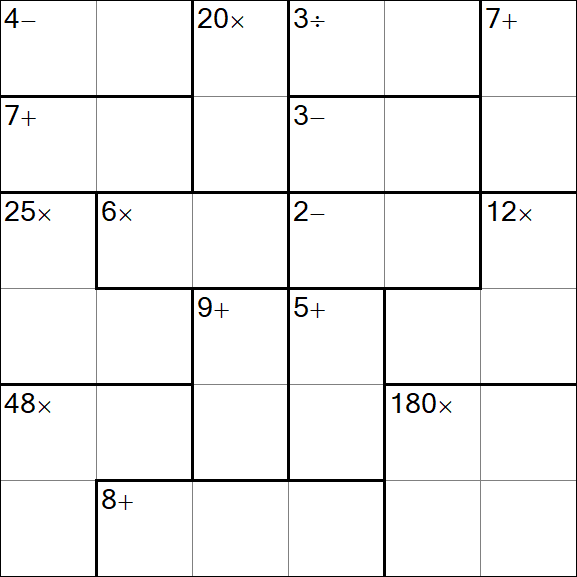Calcudoku - Easy