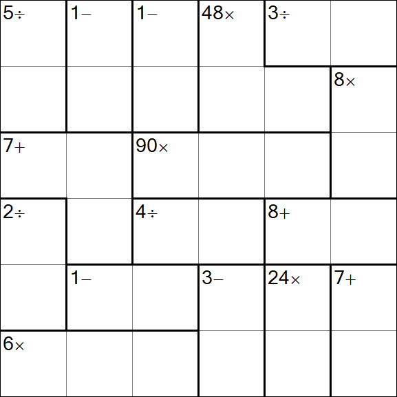 Calcudoku - Easy