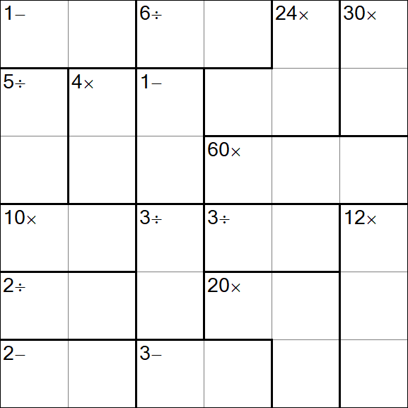 Calcudoku - Easy