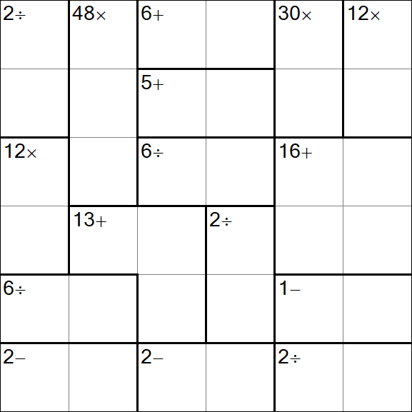 Calcudoku - Easy