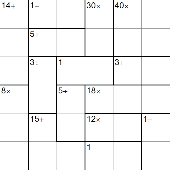 Calcudoku - Easy