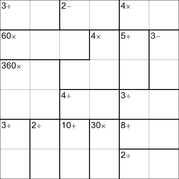 Calcudoku - Easy