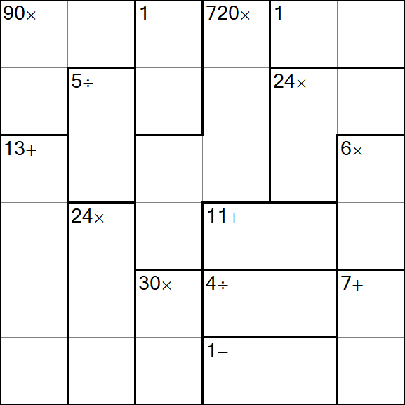 Calcudoku - Easy