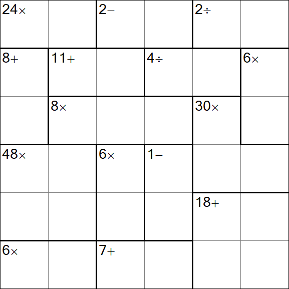 Calcudoku - Easy