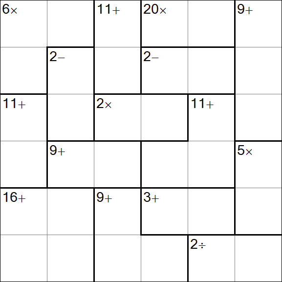 Calcudoku - Easy