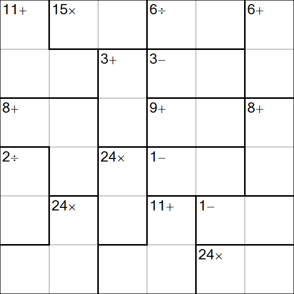 Calcudoku - Easy