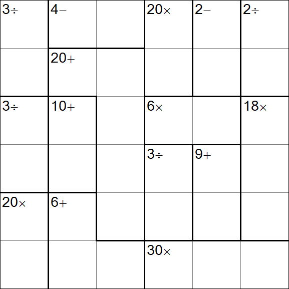 Calcudoku - Easy