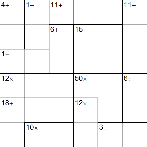 Calcudoku - Easy