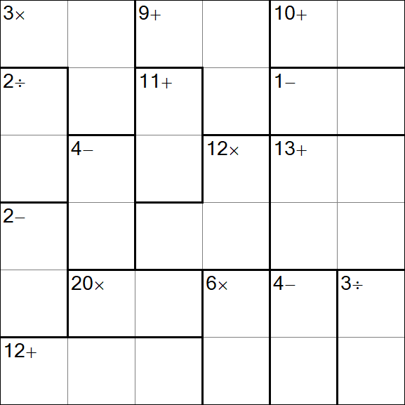 Calcudoku - Easy