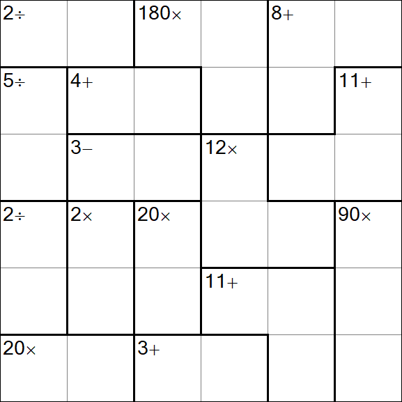 Calcudoku - Easy