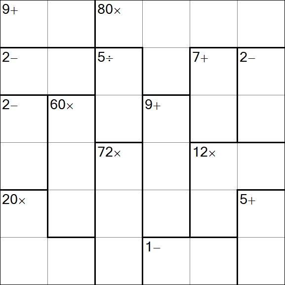 Calcudoku - Easy