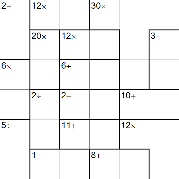 Calcudoku - Easy