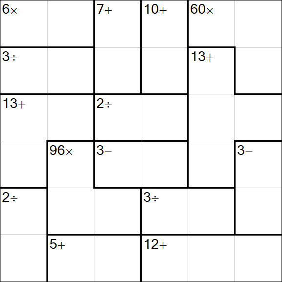 Calcudoku - Easy