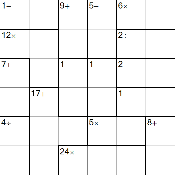 Calcudoku - Easy