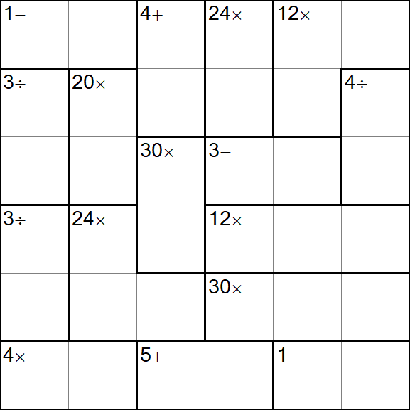 Calcudoku - Easy