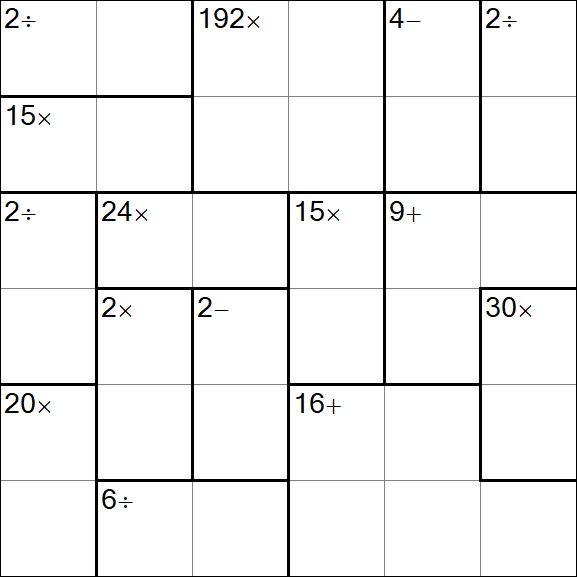 Calcudoku - Easy
