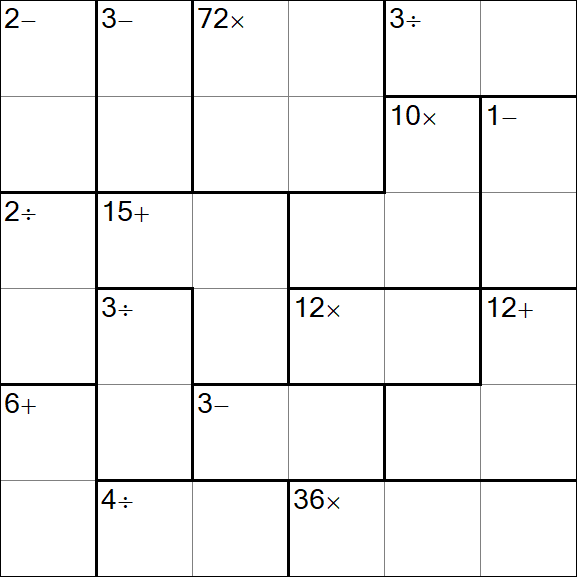 Calcudoku - Easy