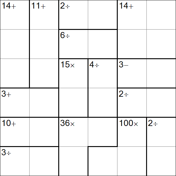 Calcudoku - Easy