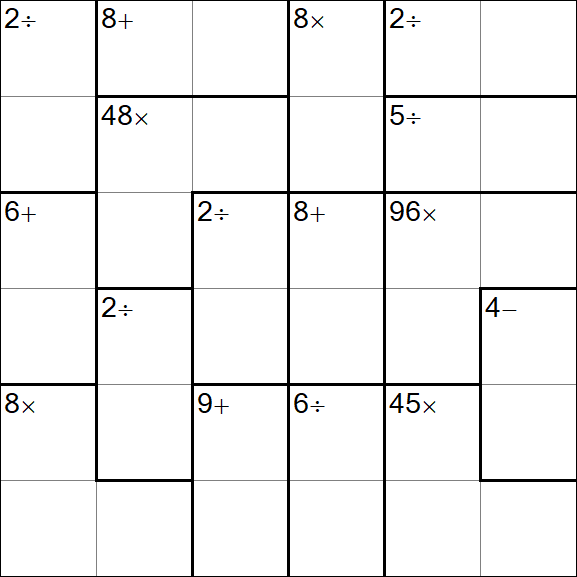 Calcudoku - Easy