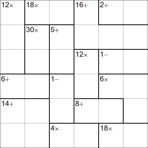 Calcudoku - Easy