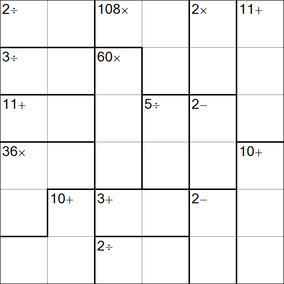 Calcudoku - Easy