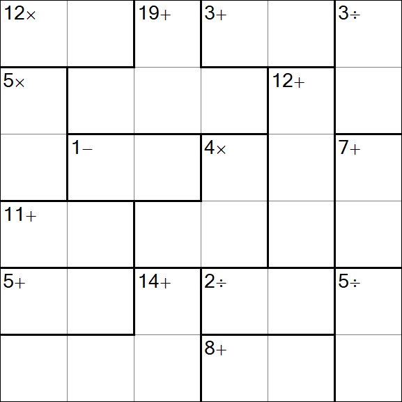 Calcudoku - Easy