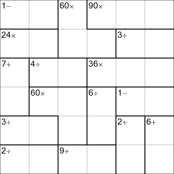 Calcudoku - Easy