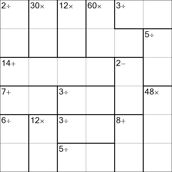 Calcudoku - Easy
