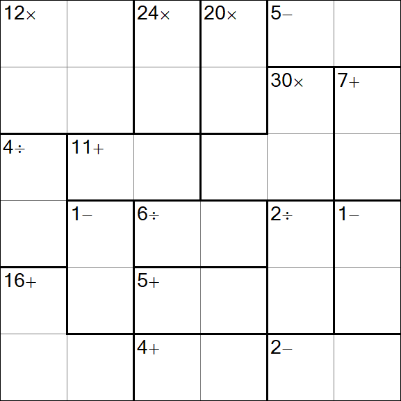 Calcudoku - Easy