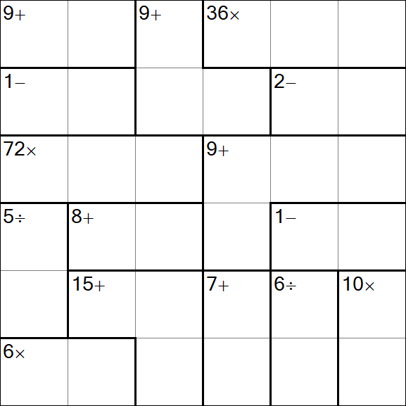 Calcudoku - Easy