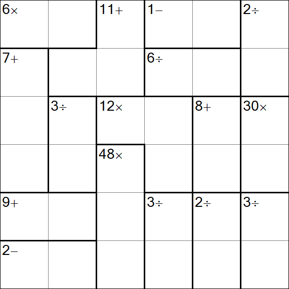 Calcudoku - Easy