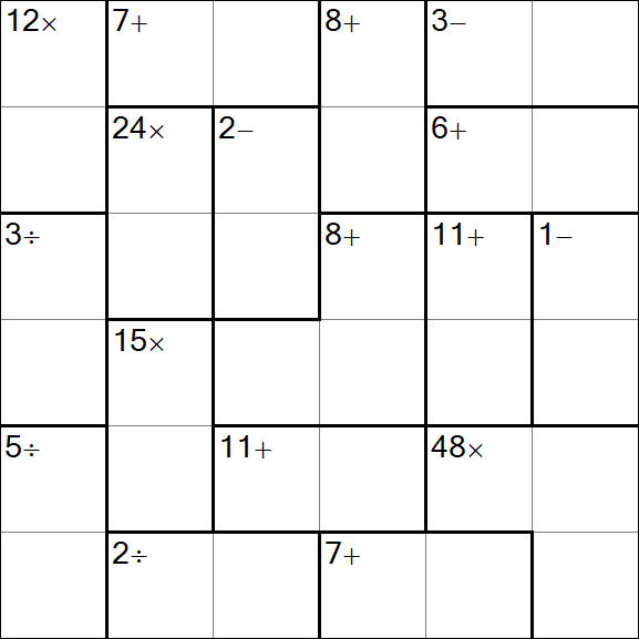 Calcudoku - Easy